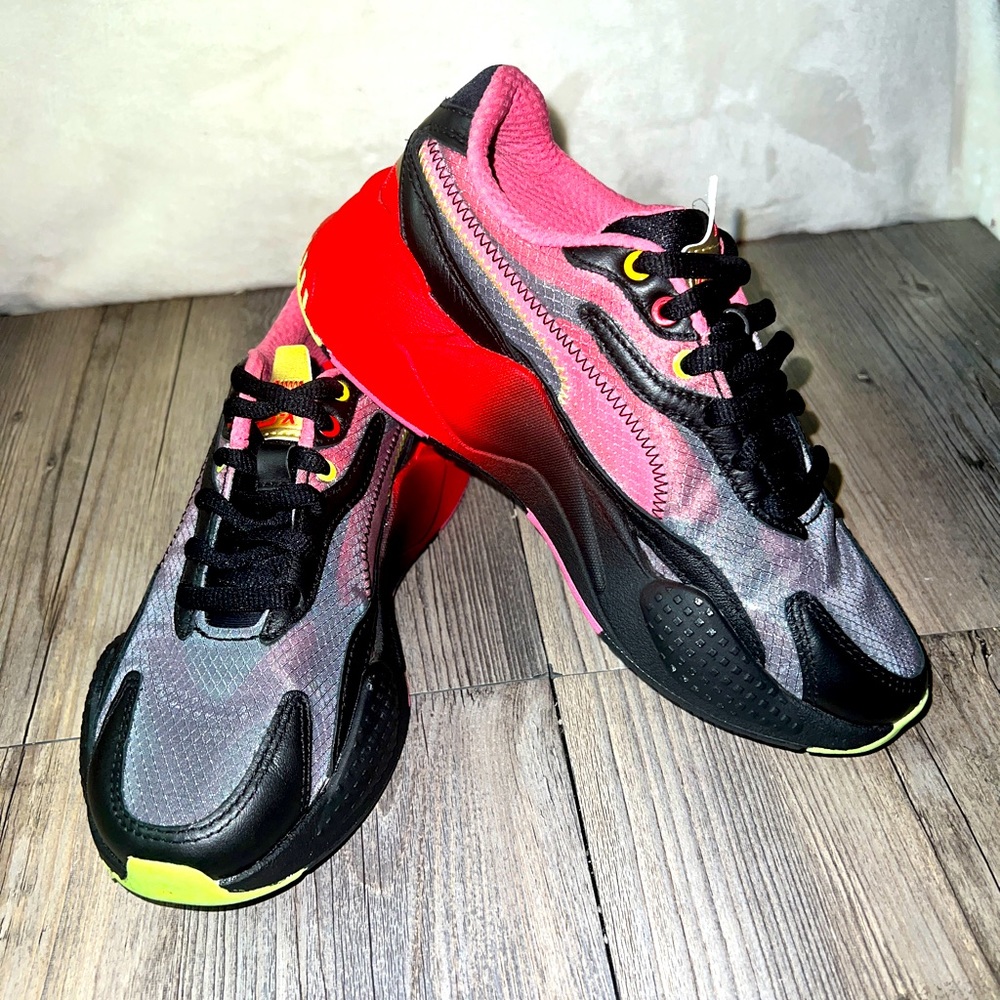 Sonic The Hedgehog × Puma Rs-x3 Black / High Risk Red (374313-01) Youth Size 4.5